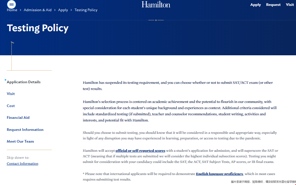 漢密爾頓學院標化要求.png