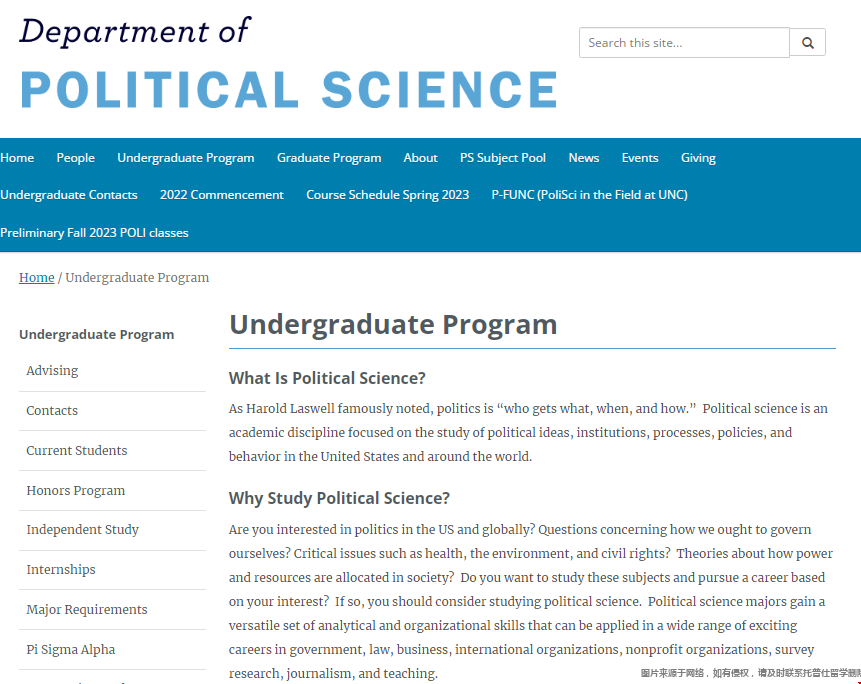 北卡羅來納教堂山分校政治學(xué)專業(yè).png