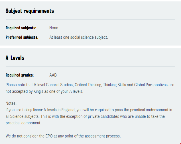 倫敦國王學院本科社會學成績要求.png