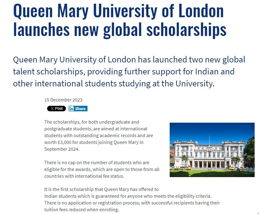 倫敦瑪麗女王大學(xué)推出新的全球人才獎(jiǎng)學(xué)金.png