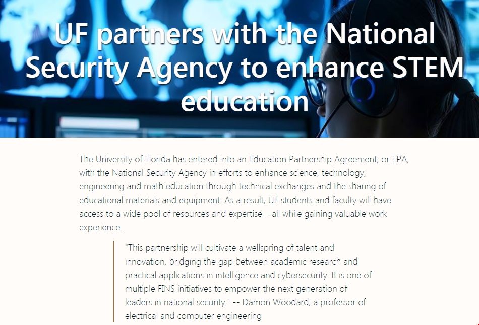 佛羅里達(dá)大學(xué)聯(lián)合NSA致力于STEM教育.png 佛羅里達(dá)大學(xué)聯(lián)合NSA致力于STEM教育.png