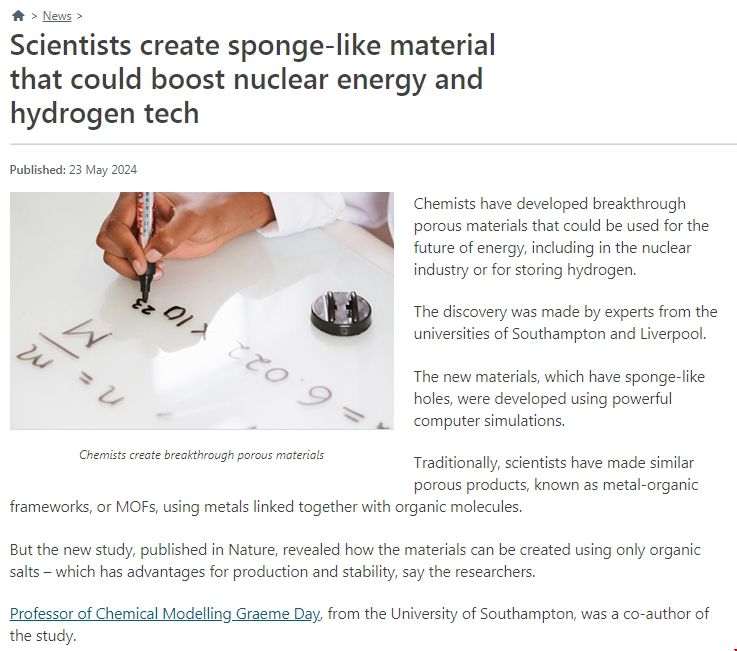 南安普頓大學開發出適用未來能源的海綿狀材料.png 南安普頓大學開發出適用未來能源的海綿狀材料.png